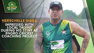 Herschelle Gibbs impressed with local talent during his stint at Engro Cricket Coaching Project [upl. by Nahtnoj]