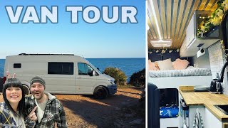 VW Crafter for 5 Camper Van Tour [upl. by Aynav]