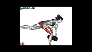 FULL VIDEO 👆👆 dumbbell single leg deadlift [upl. by Carine]