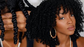 THE PERFECT TWIST OUT on Natural Hair  Slim Reshae [upl. by Alrad]