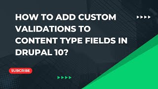 Add Custom Validation to Content Type Fields in Drupal 10  Drupal Tutorials [upl. by Alik306]