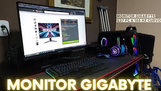 Unboxing e primeiras Impressões Do Monitor Gigabyte G27FC A 27 Pol Curvo Full HD 1ms 165Hz [upl. by Oranneg]