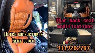 Thar 2023 back seat modifications in Sonu carall modifications available in Sonu car thar modified [upl. by Anait]