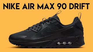 NIKE AIR MAX 90 DRIFT quotTriple Blackquot [upl. by Sanfo]