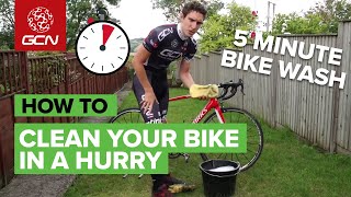 The 5 Minute Bike Wash  How To Clean Your Bike In A Hurry [upl. by Wachter]