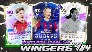 UPDATED⚡️TOP 10 BEST WINGERS IN EA FC 24 ULTIMATE TEAM [upl. by Einohtna]