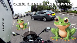 Quick Tip  15 Watch Out For Lane Hoppers  Dangers When Filtering [upl. by Linda]