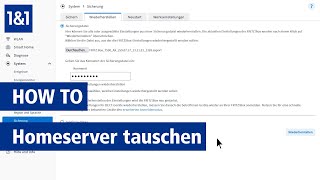 1amp1 HomeServer tauschen – Einstellungen übernehmen [upl. by Ednihek]