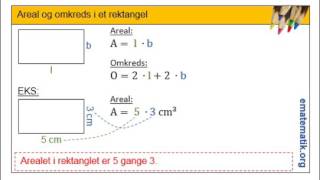 Areal og omkreds i et rektangel [upl. by Enilesor]