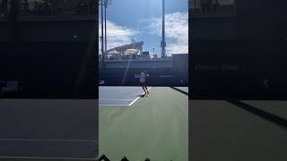 Olga Danilovic WTA 123 SlowMotion Serve US Open 2023 tennis serve [upl. by Nachison351]