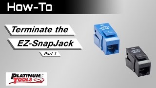 HowTo Terminate the EZSnapJack™  Part 1 [upl. by Eelram]