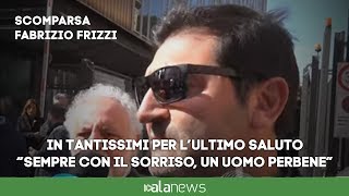 Frizzi tanti amici e volti noti alla camera ardente in Rai [upl. by Anilet]