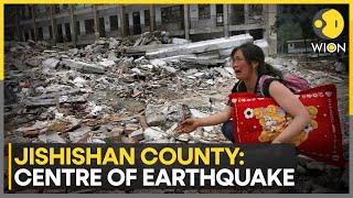 China earthquake Death toll rises to 111 after earthquake in Chinas remote northwest  WION [upl. by Shina110]