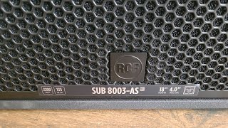 RCF SUB MK3 8003 [upl. by Farron382]