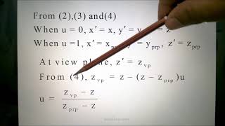 Computer Graphics Perspective Projection Transformation Coordinates [upl. by Kei]