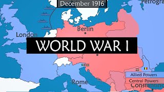 World War I  Summary on a Map [upl. by Sharos]