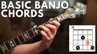 BASIC BANJO CHORDS  Beginner 5String Banjo Lesson [upl. by Di]