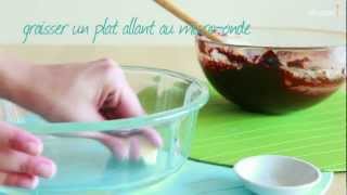 Recette pour faire des brownies au microonde [upl. by Aitam]