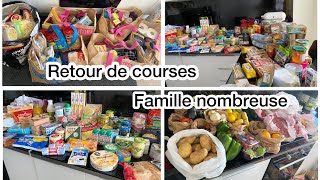 Retour courses famille nombreuse  comment faire des économies💵  idées menus [upl. by Nicolai]