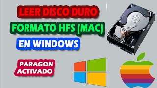 COMO VER Y RECUPERAR ARCHIVOS DE DISCO DURO HFS MAC EN WINDOWS  TUTORIAL [upl. by Clemente]