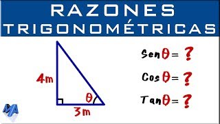 Razones trigonométricas de un ángulo  Ejemplo 2 [upl. by Fiorenze]