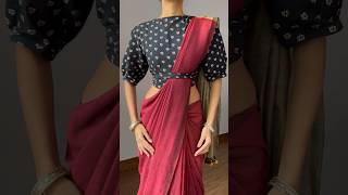 Rakshandhan Saree Draping grwm indianattire ootdfashion sareedrape blousedesign [upl. by Eserehc116]