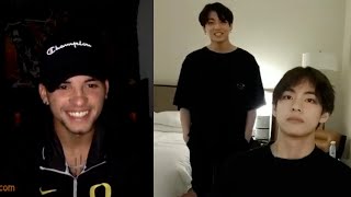 BTS V and Jungkook Staring on Omegle pt 2 [upl. by Trimmer]