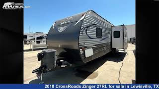 Eyecatching 2018 CrossRoads Zinger Travel Trailer RV For Sale in Lewisville TX  RVUSAcom [upl. by Naihtniroc]