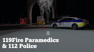 112 경찰차 119 소방 구급차 시네마틱  112 police car 119 fire ambulance cinematic [upl. by Florina]