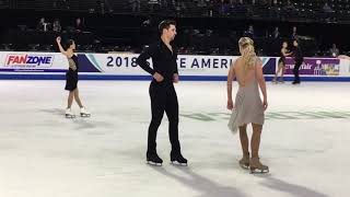 HubbellDonohue Fs Practice  Skate America 2018 [upl. by Enelrae]