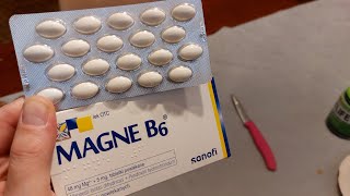 💪💪 Magnez 48mg  Witamina B6 5mg Magne od Sanofi ☺️☺️ tniemy tabletkę 🤔 [upl. by Ij]