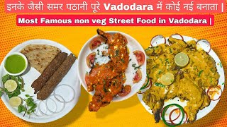 Most Famous non veg Street Food in Vadodara  इनके जैसी समर पठानी पूरे Vadodara में कोई नई बनाता [upl. by Yadrahs]