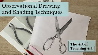 Develop Observational Drawing Skills using Proportion and Tone Art Demonstration Scissor Drawing [upl. by Fontana798]