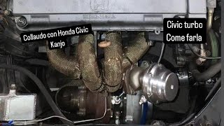 VLOG HONDA CIVIC REVISIONE IN MOTORIZZAZIONE E KIT TURBO VANNO DACCORDO [upl. by Gurolinick885]