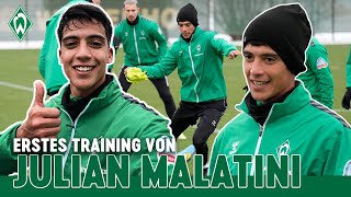 Julián Malatini  1 Training mit der Mannschaft  SV Werder Bremen [upl. by Iona]