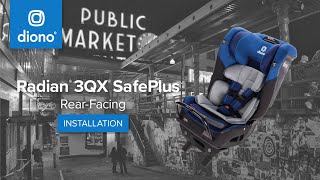 Diono® Radian® 3QX SafePlus™  AllinOne Car Seat  RearFacing Installation  2020Present [upl. by Gahan322]