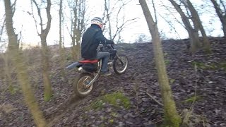 HONDA CRF 150 RB HILLCLIMB  CRASH ENDURO IN THE WOOD [upl. by Airekat]