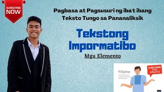 Tekstong Impormatibo  Mga Elemento [upl. by Rheta464]