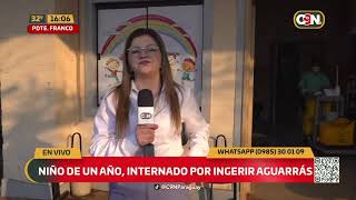 Niño de un año internado por ingerir aguarrás [upl. by Murat]