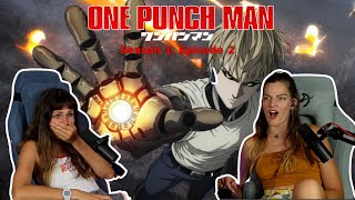 One Punch Man Season 1 Episode 2 quotThe Lone Cyborgquot REACTION [upl. by Nosnirb]