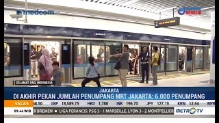 Serasa di Singapura Warga Jakarta Antusias Mencoba MRT Jakarta [upl. by Aliwt]