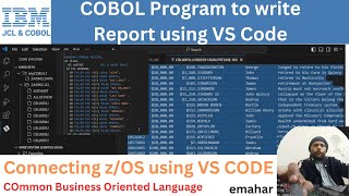 Creating Report using Visual Studio Code  COBOL [upl. by Whale197]