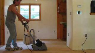 DIY 108  Refinishing wood floors  Sanding  part 2 of 3 [upl. by Gower]