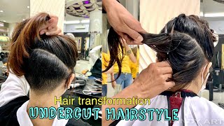 SUPERCUT  HAIR UNDERCUT  Hair transformation  ASMR  DIY  Hairstyles  Model rambut undercut [upl. by Tommy]