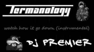 DJ Premier Instrumental Termanology Watch How It Go Down REAL Hip Hop [upl. by Gnolb31]