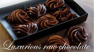 バレンタインチョコ～お友達に贈る簡単な生チョコレートの作り方Chocolate Butter Cookies [upl. by Aikem777]