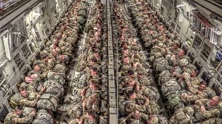 Paratroopers Static Line Jump From C17 [upl. by Diarmuid]