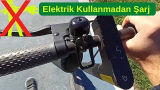 Elektrikli Scooter Elektriksiz Şarz Yöntemi [upl. by Goodden]