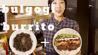 Korean Beef Bulgogi Burrito 불고기 부리또 Recipe  Cooking with Jane [upl. by Osanna]