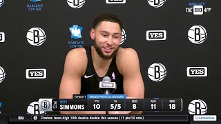 Ben Simmons shares his thoughts on his return game against Utah [upl. by Lerim610]